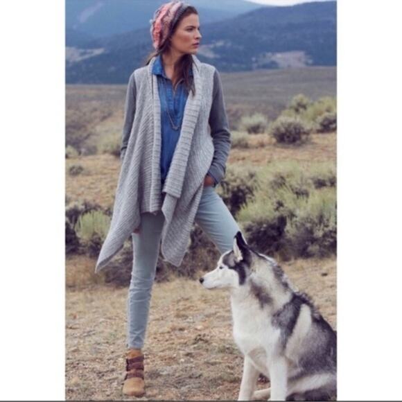 Anthropologie Saturday Sunday Drape Collar Casado Waterfall Cardigan Small - Picture 1 of 15